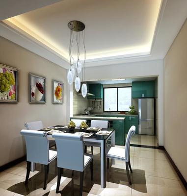 现代餐厅设计新灵感 私人住宅吊顶与照片墙装修效果图集锦